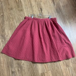 Dusty pink eyelet skirt